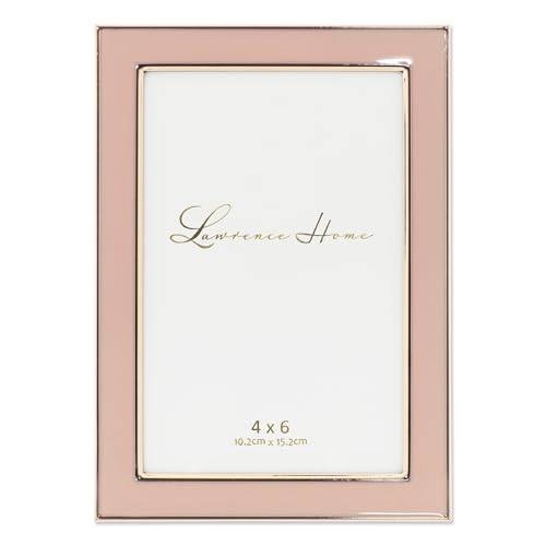 Lawrence Frames Bilderrahmen aus Metall und Emaille, 10 x 15 cm, Rosa Lawrence Frames Bilderrahmen aus Metall und Emaille, 10 x 15 cm, Rosa von Lawrence
