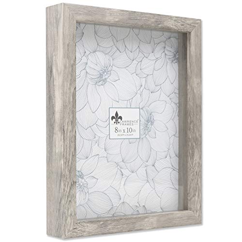 Lawrence Frames Shadow Box Rahmen, 20,3 x 25,4 cm, Naturgrau von Lawrence