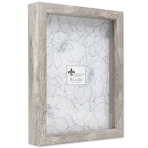 Lawrence Frames Shadow Box Rahmen, Polystyrol, Grau (Natural Gray), 8x10 von Lawrence