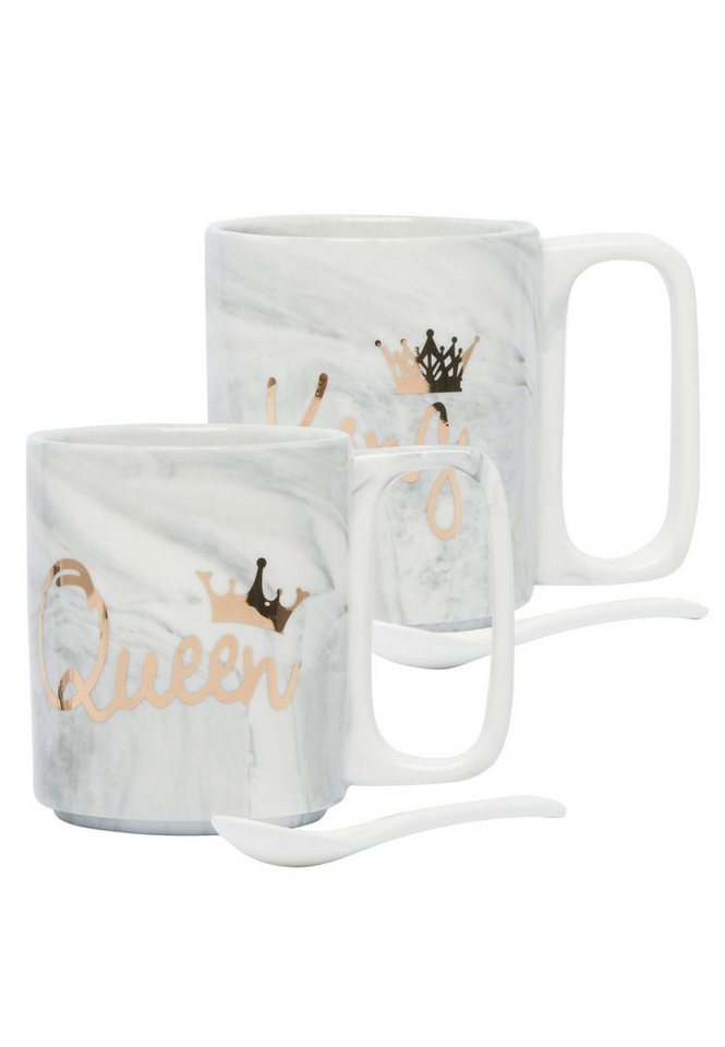 Lawrence Grey Home Becher Becher-set 4tlg, 100% Keramik von Lawrence Grey Home