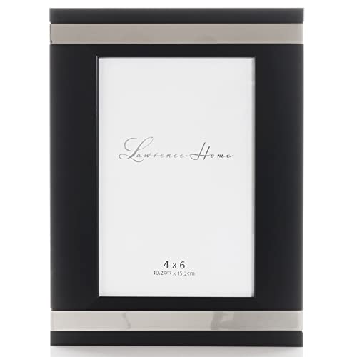 Lawrence Avant-Bilderrahmen, 10,2 x 15,2 cm, Schwarz und Silber Lawrence Avant-Bilderrahmen, 10,2 x 15,2 cm, Schwarz und Silber von Lawrence