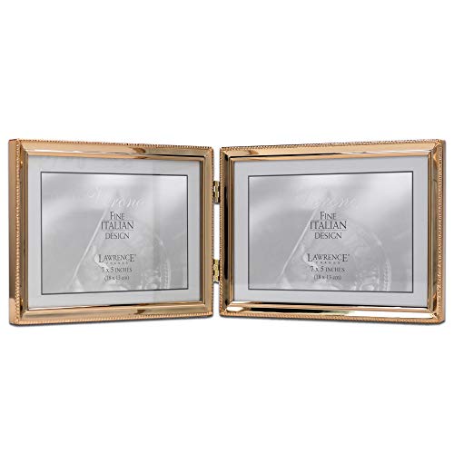 Lawrence Frames 11775D Klassischer Perlen-Bilderrahmen 7x5 Doppel-Bilderrahmen Gold Lawrence Frames 11775D Klassischer Perlen-Bilderrahmen 7x5 Doppel-Bilderrahmen Gold von Lawrence