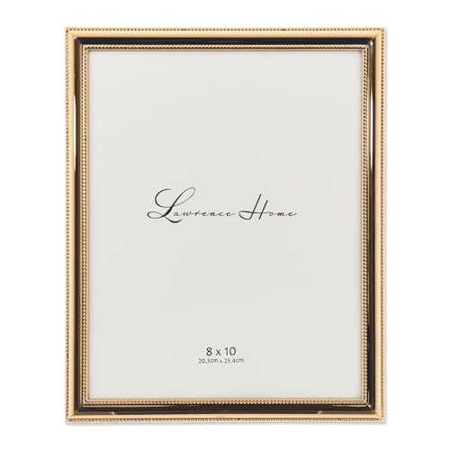 Lawrence Frames Klassischer Perlenrahmen, 20,3 x 25,4 cm, goldfarben Lawrence Frames Klassischer Perlenrahmen, 20,3 x 25,4 cm, goldfarben von Lawrence