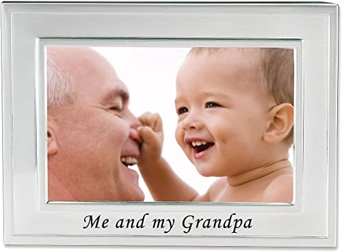 Lawrence Frames Me and My Grandpa Silver Plated 6x4 Picture Frame - Me And My Grandpa Design von Lawrence