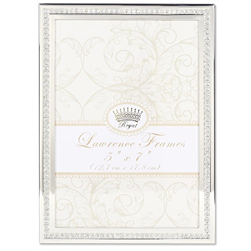 Lawrence Frames Royal Designs Bilderrahmen, 12,7 x 17,8 cm, glitzernd, silberfarben Lawrence Frames Royal Designs Bilderrahmen, 12,7 x 17,8 cm, glitzernd, silberfarben von Lawrence