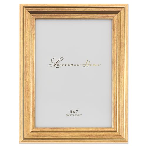 Lawrence Frames Sutter Bilderrahmen, 12,7 x 17,8 cm, goldfarben Lawrence Frames Sutter Bilderrahmen, 12,7 x 17,8 cm, goldfarben von Lawrence