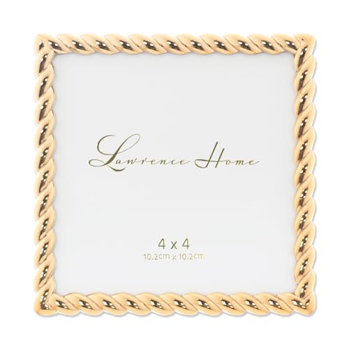 Lawrence Rope Design Metallrahmen, Gold, 4x4 Lawrence Rope Design Metallrahmen, Gold, 4x4 von Lawrence
