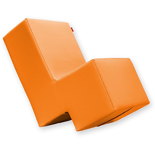 Laxxer Polsterhocker, orange - zum Sitzen, Spielen und Rumtoben - Loungemöbel & Spielmöbel für Kinder und Erwachsene von Laxxer