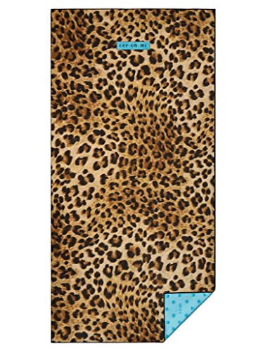 Lay On Me Strandtuch XXL Leopard Strandtuch 100x200cm aus Mikrofaser (100% recycelt) von Lay On Me