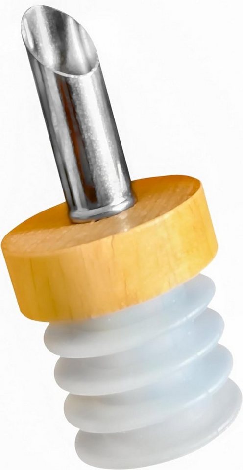 Layba Flaschenausgießer Ausgießer für Flaschen aus Edelstahl Spirituosen Ausgießer, Set, 1-St., 1 Holz Ausgießer Layba Flaschenausgießer Ausgießer für Flaschen aus Edelstahl Spirituosen Ausgießer, Set, 1-St., 1 Holz Ausgießer von Layba