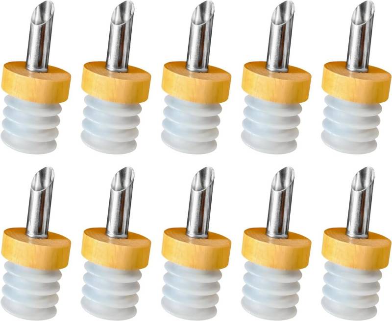 Layba Flaschenausgießer Flaschenausgießer Essig Öl Spirituosen Ausgießer für Flaschen, Set, 10-St., 10 Holz Ausgießer Layba Flaschenausgießer Flaschenausgießer Essig Öl Spirituosen Ausgießer für Flaschen, Set, 10-St., 10 Holz Ausgießer von Layba