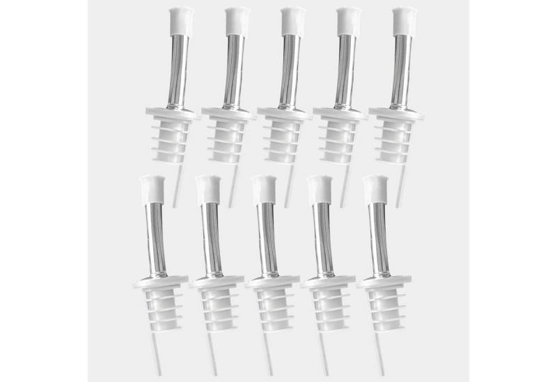 Layba Flaschenausgießer Ausgießer Spirituosen Dosierer aus Edelstahl mit Verschlusskappe, Set, 10-St., 10 Edelstahl/Korken Flaschenausgießer Layba Flaschenausgießer Ausgießer Spirituosen Dosierer aus Edelstahl mit Verschlusskappe, Set, 10-St., 10 Edelstahl/Korken Flaschenausgießer von Layba