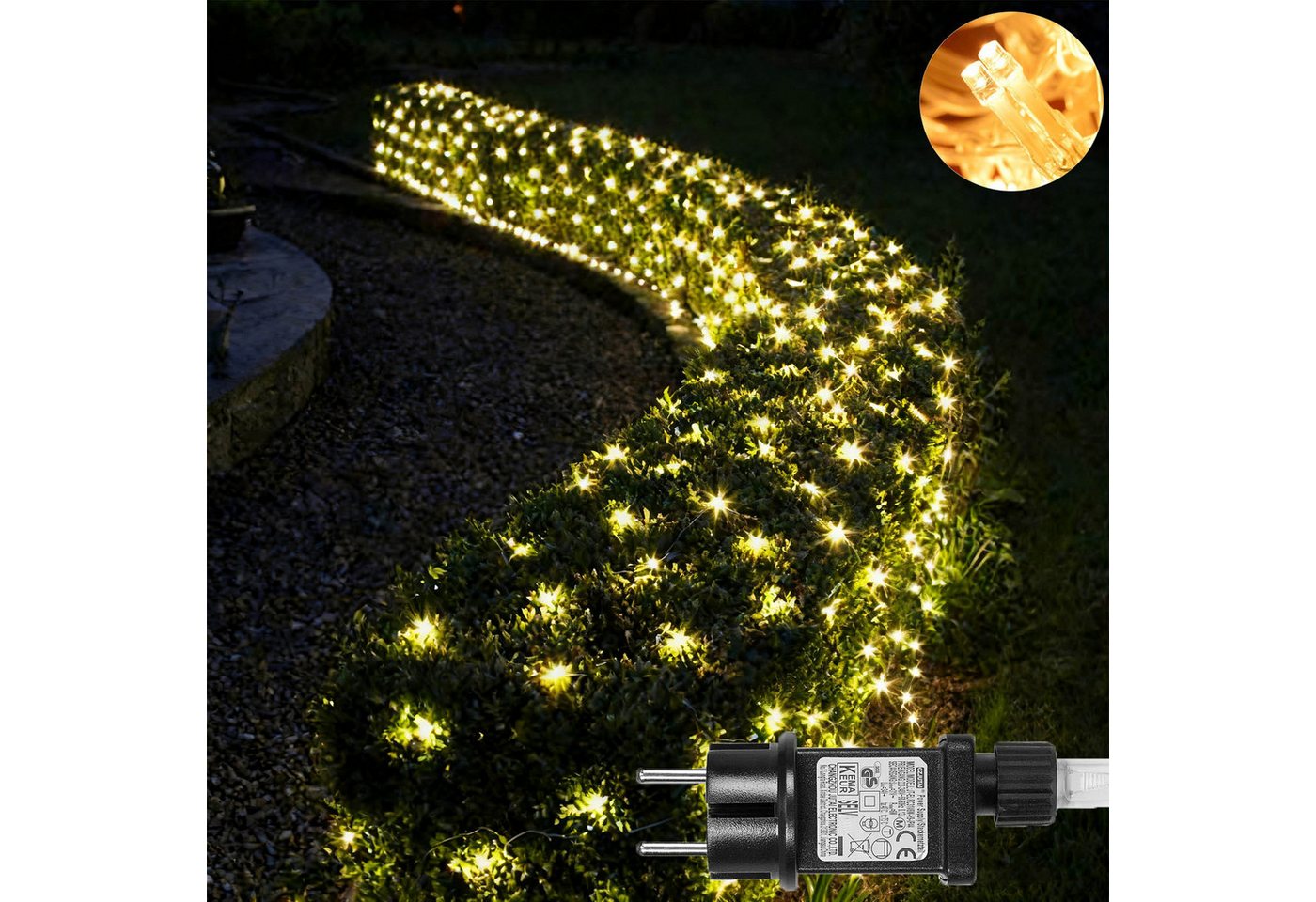 Laybasic LED-Lichternetz 96/144/200/660 LED Lichterketten Weihnachten Lichternetz Laybasic LED-Lichternetz 96/144/200/660 LED Lichterketten Weihnachten Lichternetz von Laybasic