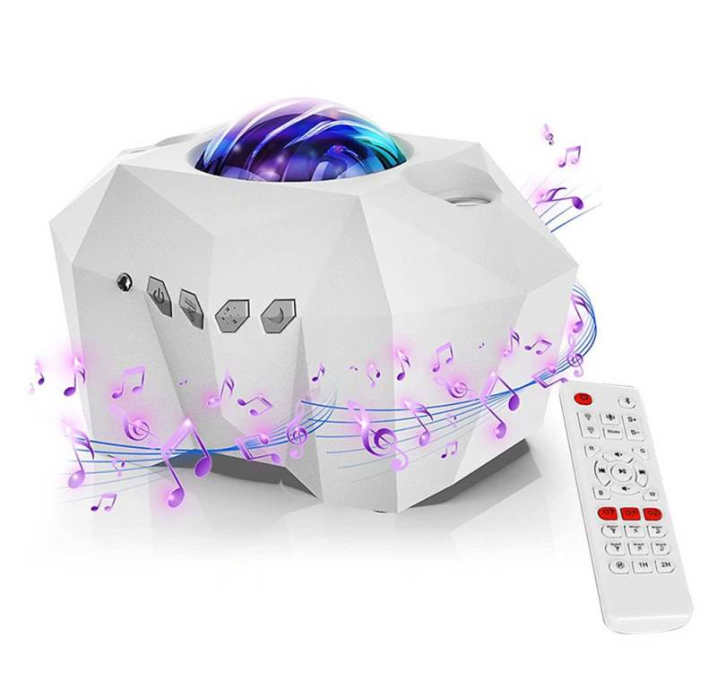 Laybasic LED Nachtlicht Sternenhimmel Projektor Galaxy mit Fernbedienung Musiklautsprecher von Laybasic