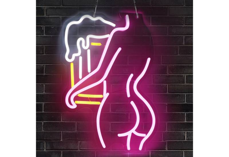 Laybasic Nachtlicht Beer Neon Schilder, 6 Helligkeit Einstellen, USB Batterie Gepierct, 27.5×40cm,für Bar Gaming Zimmer Party Deko Laybasic Nachtlicht Beer Neon Schilder, 6 Helligkeit Einstellen, USB Batterie Gepierct, 27.5×40cm,für Bar Gaming Zimmer Party Deko von Laybasic