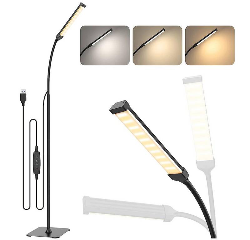 Laybasic Stehlampe LED Stehleuchte 10 Stufen Dimmbar Stehlampe 3000-6500K von Laybasic