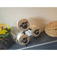 Topi Toilettenschaf - Toilettenpapierhalter Badezimmer Deko Klorollenhalter Klopapier 3D Druck- Wc Papierhalter Shaun Layerprint von LayerPrint3D
