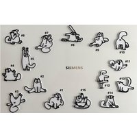 Adoreable Cat Lovers Fridge Magnet - Purrfect Gift Idea | 3D Effect von LayerWise