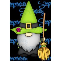 Wichtel Mit Besen Ausstecher von LayeredCreationsHome