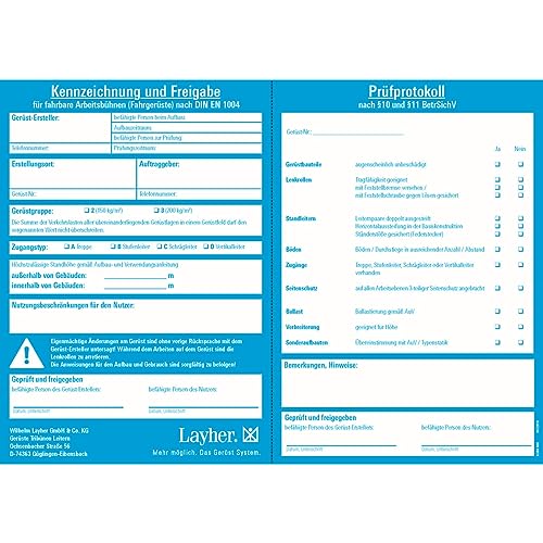 Layher FG Kennzeichnungsblock von Layher