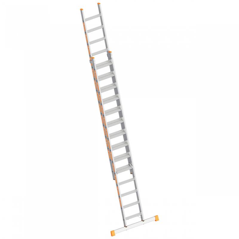 Layher Topic 1032 Stufenschiebeleiter 2x14 Stufen von Layher