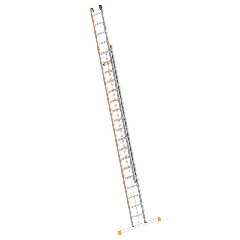 Layher Topic 1037 Seilzugleiter mit Quertraverse 2x18 Sprossen von Layher