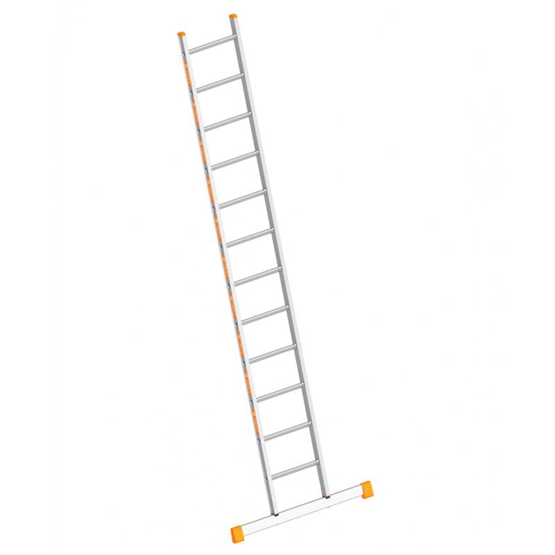 Layher Topic 1054 Anlegeleiter mit Quertraverse 12 Sprossen von Layher