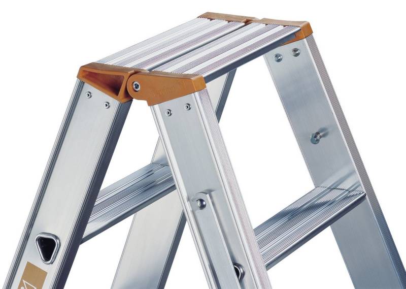 Stehleiter Layher Topic 1043 Stufenstehleiter 2x6 Stufen von Layher