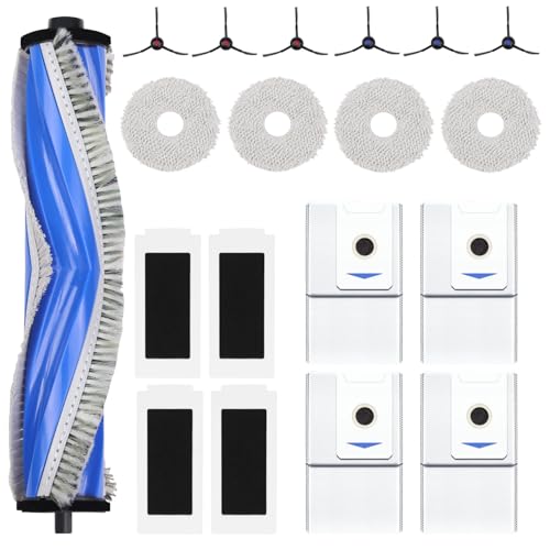 Zubehörset für ECOVACS DEEBOT T30 PRO Omni, Saugroboter Ersatzteile Zubehör für ecovacs deebot t30, 1 Gummi-Hauptbürste,4 Filters,4 Wischtücher,6 Seitenbürsten,4 Staubbeutel Zubehörset für ECOVACS DEEBOT T30 PRO Omni, Saugroboter Ersatzteile Zubehör für ecovacs deebot t30, 1 Gummi-Hauptbürste,4 Filters,4 Wischtücher,6 Seitenbürsten,4 Staubbeutel von Laymi