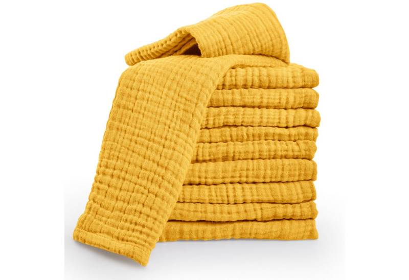 Laynenburg Spucktuch Baby 10er-Set in 30x50cm aus extra weichem Musselin - 100% Baumwolle, Musselin-tücher als Mulltücher, Mullwindeln oder Stoffwindeln von Laynenburg