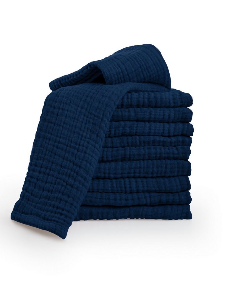 Laynenburg Spucktuch Baby 10er-Set in 30x50cm aus extra weichem Musselin - 100% Baumwolle, Musselin-tücher als Mulltücher, Mullwindeln oder Stoffwindeln von Laynenburg