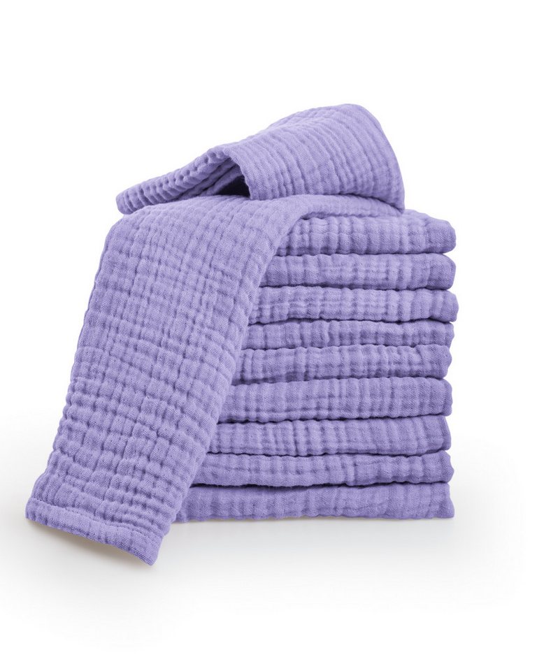 Laynenburg Spucktuch Baby 10er-Set in 30x50cm aus extra weichem Musselin - 100% Baumwolle, Musselin-tücher als Mulltücher, Mullwindeln oder Stoffwindeln von Laynenburg
