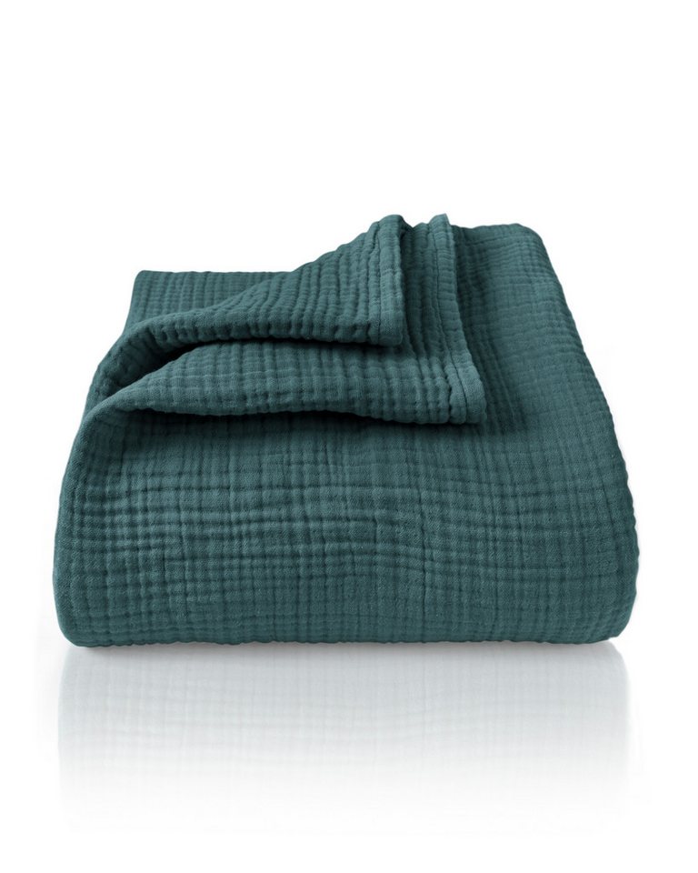 Laynenburg Tagesdecke Musselin aus 100% Baumwolle – Baumwolldecke, Kuscheldecke, Wohndecke als Sommerdecke, Bett-Überwurf, Couch-Überwurf, Sofa-Decke Laynenburg Tagesdecke Musselin aus 100% Baumwolle – Baumwolldecke, Kuscheldecke, Wohndecke als Sommerdecke, Bett-Überwurf, Couch-Überwurf, Sofa-Decke von Laynenburg