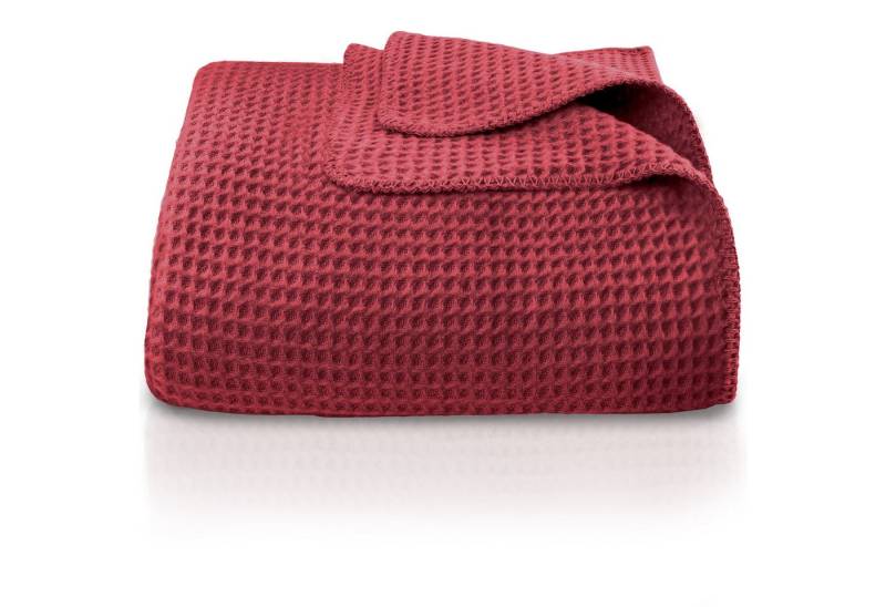 Wohndecke Waffelpique aus Baumwolle – Kuscheldecke Baumwolldecke Sofa Überwurf, Laynenburg, Decke als Sofa-decke, Couchdecke, Wolldecke aus Baumwollmix von Laynenburg