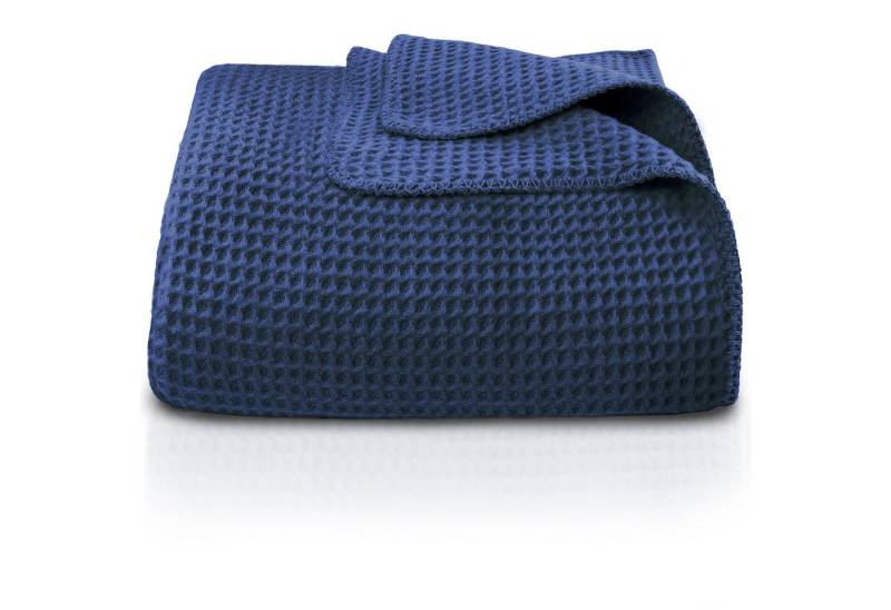 Wohndecke Waffelpique aus Baumwolle – Kuscheldecke Baumwolldecke Sofa Überwurf, Laynenburg, Decke als Sofa-decke, Couchdecke, Wolldecke aus Baumwollmix von Laynenburg
