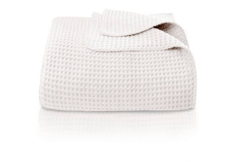 Wohndecke Waffelpique aus Baumwolle – Kuscheldecke Baumwolldecke Sofa Überwurf, Laynenburg, Decke als Sofa-decke, Couchdecke, Wolldecke aus Baumwollmix von Laynenburg
