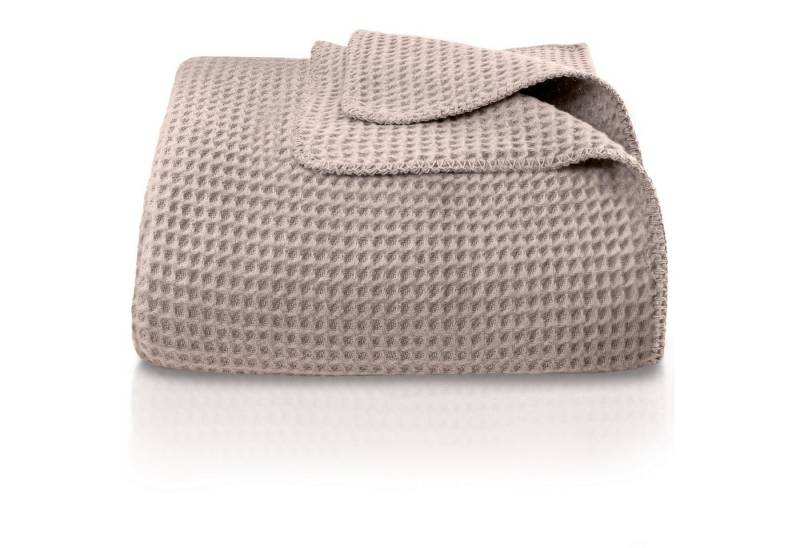 Wohndecke Waffelpique aus Baumwolle – Kuscheldecke Baumwolldecke Sofa Überwurf, Laynenburg, Decke als Sofa-decke, Couchdecke, Wolldecke aus Baumwollmix von Laynenburg