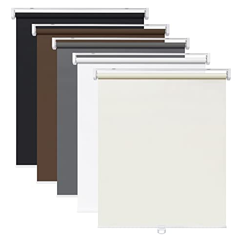LazBlinds No Tools schnurlose Rollos ohne Bohren, 100 % Verdunkelung, wasserdichter Stoff, wärmeisoliert, UV-Schutz, Sichtschutzrollos für Fenstergröße 73 cm B x 183 cm H, Grau LazBlinds No Tools schnurlose Rollos ohne Bohren, 100 % Verdunkelung, wasserdichter Stoff, wärmeisoliert, UV-Schutz, Sichtschutzrollos für Fenstergröße 73 cm B x 183 cm H, Grau von LazBlinds