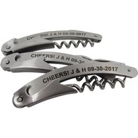 100 Benutzerdefinierte Edelstahl-Weinschlüssel Mit 3 Funktionen - Gravur Hochzeit Gefälligkeiten, Personalisierter Korkenzieher, Küche & von LazerDesigns