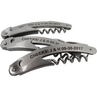 24 Benutzerdefinierte Edelstahl-Weinschlüssel Mit 3 Funktionen - Gravur Hochzeit Gefälligkeiten, Personalisierter Korkenzieher, Küche & Esszimmer von LazerDesigns