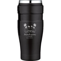 Gravierte Abschlussfeier Design Thermoskanne Stainless King 16 Unzen Reisebecher - Personalisierte Edelstahl Markenkaffeetasse von LazerDesigns