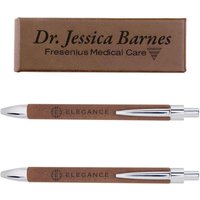 Personalisiertes Doppelleder-Pen-Set - Graviertes Leder-Präsentationsset Für Zwei Stifte Geschenk Zum Ruhestand Trauzeuge Vatertag von LazerDesigns