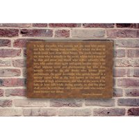 Rustikale Inspirierende Wandkunst Theodore Roosevelt Man in The Arena Speech Wall Decor Lasergravur Motivationszitat Für Büro Rustikale Inspirierende Wandkunst Theodore Roosevelt Man in The Arena Speech Wall Decor Lasergravur Motivationszitat Für Büro von LazerDesigns