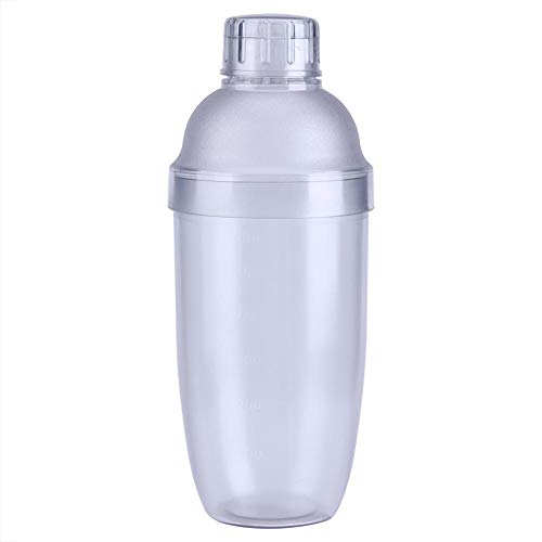 Cocktail Shaker, 700ml Durchsichtiger, transparenter Plastik-Shaker mit Cocktail-Bar von Lazmin