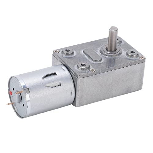 Elektrischer Antriebsmotor, umschaltbarer drehmomentstarker Schneckengetriebemotor DC 12V Untersetzungsmotor CW/CCW für Fenster, Türöffner, Miniaturwinde(20RPM) von Lazmin