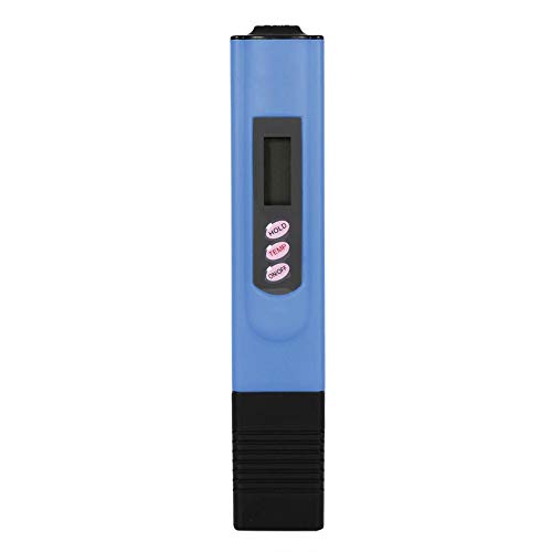 Lazmin Digital LCD Wasserzähler, Wasser TDS Meter Tester Stift Reinheitsfilter TDS Meter Tester 0-9990 PPM Temp Tragbare Wasserqualität Tester(Blau) von Lazmin