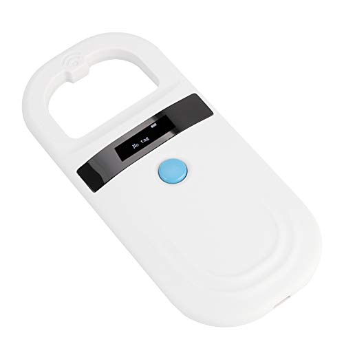 Tragbarer Pet ID Reader, wiederaufladbarer Handheld-Mikrochipscanner Pet Tag Scanner, USB-Schnittstelle und OLED-Bildschirm für Tier- / Ressourcenmanagement von Lazmin