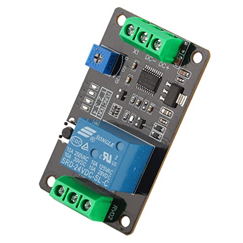 Zeitrelais Selbsthemmung Ein Aus Zeitschalter Super 555 Timer DC 5V/12V/24V mit Verzögerung EIN, Verzögerung AUS, Selbsthemmung und Auslöseverzögerungsfunktion(DC24V) von Lazmin