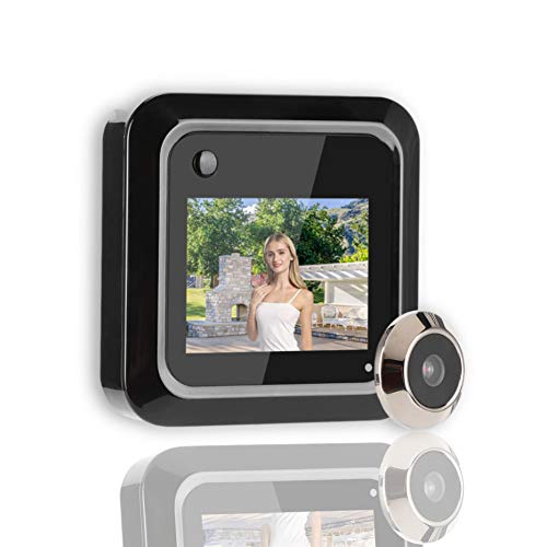 2,4 Zoll Digital Door Viewer Gucklochkamera, IR Nachtsicht Guckloch Viewer Türklingel 95 ° Weitwinkelkamera unterstützt Fotoaufzeichnung von Lazmin112