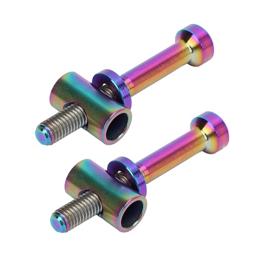 Bike Posta von Fester Sillin, Ästhetik M5x40 Mm Trefilad Fixing -Ports Ti Einfach zu Installieren 2 Teile Zum Update (Glänzend; 3x2,6 mm) von Lazmin112